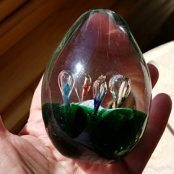 Blown glass paperweight - Picture 2 of 7